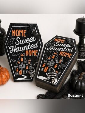 Set Of 2 New Halloween Gothic coffin jewelry box by Ashland